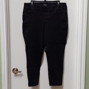 Women's Nine West Faded Black Plus Size Jean Jeggings Size 14